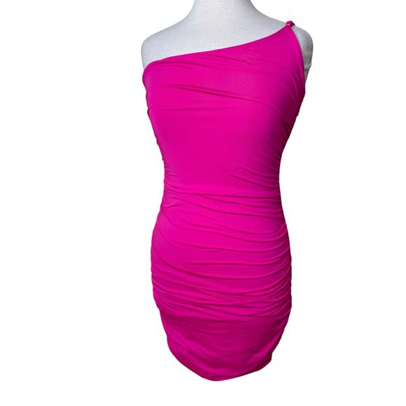 HELLO MOLLY Changed My Mind Dress Hot pink Size Large US 8/ AU12 NWT - Picture 9 of 9